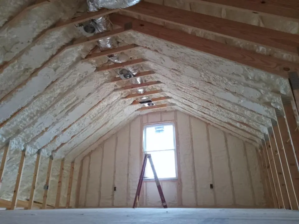 Spray foam roofing application for Crawl Space Insulation project in Cahokia Heights